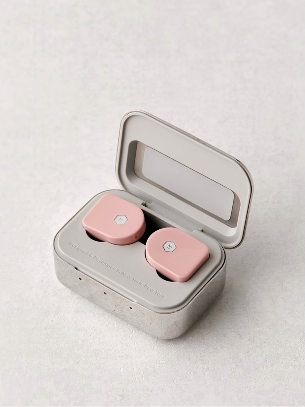 Pink Wireless Earbud Headphones